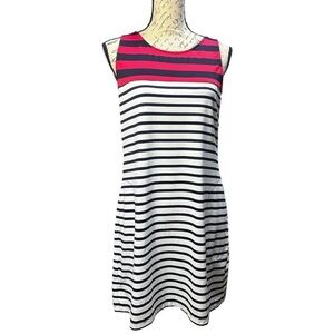 Aubrey IslandZone Resort Stripe Sleeveless Dress Size M